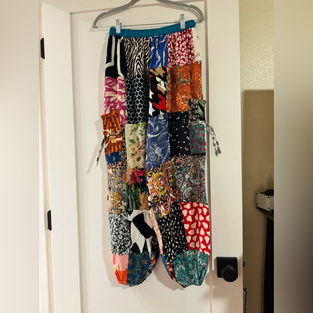 Colorful Patchwork Pants